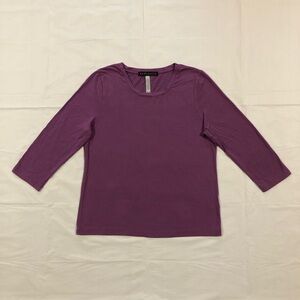 Prophecy Women’s 3/4 Sleeve Pullover Stretch Mauve Purple Shirt Top size M